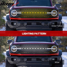 Load image into Gallery viewer, 2021-2025 Ford Bronco 2/4 Door Front Bumper Grille Lights Black
