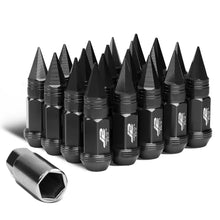 Load image into Gallery viewer, Spiked Cap Lug Nuts - Aluminum - 80MM - M12X1.5 - 20PCS w/ Adapter
