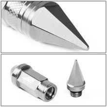 Load image into Gallery viewer, Spiked Cap Lug Nuts Set M12X1.5 80MM Aluminum 20PCS w/ Adapter