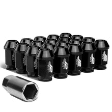 Load image into Gallery viewer, Universal Aluminum Lug Nuts - Open End 40MM M12x1.25 20pcs Black