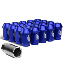 Load image into Gallery viewer, Aluminum Lug Nuts Open-End 40MM M12X1.25 20PCS with Adapter Blue