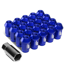 Load image into Gallery viewer, Aluminum Lug Nuts Open-End 40MM M12X1.25 20PCS with Adapter Blue
