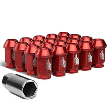 Load image into Gallery viewer, Aluminum Open-End Lug Nuts 40MM M12x1.25 20PCS Set Red