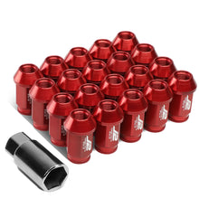 Load image into Gallery viewer, Aluminum Open-End Lug Nuts 40MM M12x1.25 20PCS Set Red
