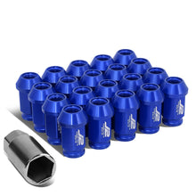 Load image into Gallery viewer, Aluminum Open-End Lug Nuts 40MM M12X1.5 20PCS with Adapter Blue
