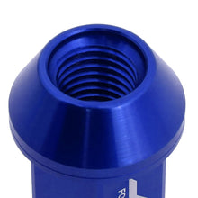 Load image into Gallery viewer, Aluminum Open-End Lug Nuts 40MM M12X1.5 20PCS with Adapter Blue