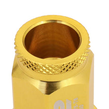 Load image into Gallery viewer, Aluminum Lug Nuts Open-End 40MM M12X1.5 20PCS w/ Adapter Gold