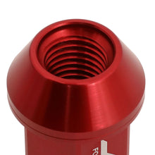 Load image into Gallery viewer, Aluminum Open-End Lug Nuts 40MM M12X1.5 Red 20PCS w/ Adapter