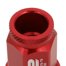 Load image into Gallery viewer, Aluminum Open-End Lug Nuts 40MM M12X1.5 Red 20PCS w/ Adapter