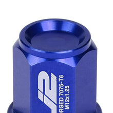 Load image into Gallery viewer, Universal Aluminum Close-End Lug Nuts 35MM M12X1.25 20PCS w/ Adapter Blue