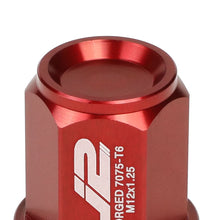 Load image into Gallery viewer, Aluminum Close-End Lug Nuts 35MM M12X1.25 Red 20PCS w/ Adapter