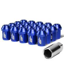 Load image into Gallery viewer, Aluminum Close-End Lug Nuts 35MM M12X1.5 20PCS with Adapter Blue