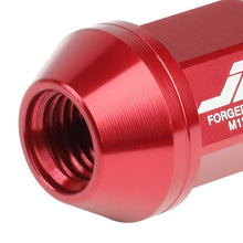 Load image into Gallery viewer, Aluminum Close-End Lug Nuts M12X1.5 35mm Red 20pc Set w/ Adapter