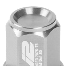 Load image into Gallery viewer, Aluminum Close-End Lug Nuts 35MM M12X1.5 20PCS w/ Adapter Silver