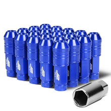 Load image into Gallery viewer, Universal Blue Aluminum Lug Nuts - 70MM Open End M12x1.5 20PC Set
