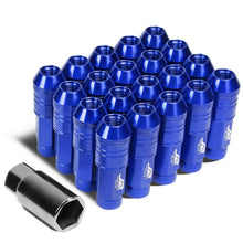 Load image into Gallery viewer, Universal Blue Aluminum Lug Nuts - 70MM Open End M12x1.5 20PC Set