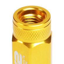 Load image into Gallery viewer, Universal Aluminum Open-End Lug Nuts 70MM M12x1.5 20PCS w/ Adapter Gold