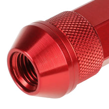 Load image into Gallery viewer, M12x1.25 70mm Open-End Aluminum Lug Nuts 20pc Set Red