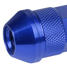 Load image into Gallery viewer, M12x1.5 70mm Open-End Aluminum Lug Nuts 20pc Set w/ Key Blue