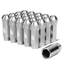 Load image into Gallery viewer, Aluminum Lug Nuts 70MM Open End M12X1.5 20PCS with Key Silver