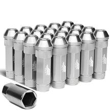 Load image into Gallery viewer, Aluminum Lug Nuts 70MM Open End M12X1.5 20PCS with Key Silver