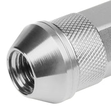 Load image into Gallery viewer, Aluminum Lug Nuts 70MM Open End M12X1.5 20PCS with Key Silver