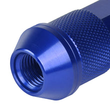 Load image into Gallery viewer, Aluminum Lug Nuts Open End 90mm M12x1.25 20pc Set with Adapter Blue