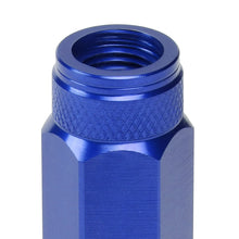Load image into Gallery viewer, Aluminum Lug Nuts Open End 90mm M12x1.25 20pc Set with Adapter Blue