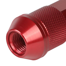 Load image into Gallery viewer, Aluminum Open-End Lug Nuts 90MM M12X1.25 Red 20PCS w/ Adapter