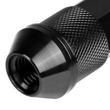 Load image into Gallery viewer, Universal Aluminum Open-End Lug Nuts 90MM M12X1.5 20PCS with Adapter Black