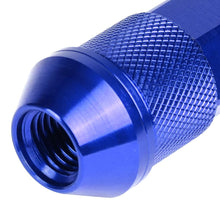 Load image into Gallery viewer, Aluminum Lug Nuts Open End 90mm M12x1.5 20pc Set with Adapter Blue