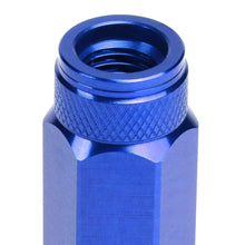 Load image into Gallery viewer, Aluminum Lug Nuts Open End 90mm M12x1.5 20pc Set with Adapter Blue