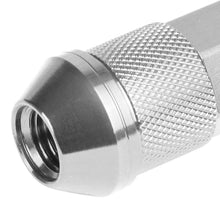 Load image into Gallery viewer, Universal Aluminum Open-End Lug Nuts M12x1.5 20pc w/ Adapter Silver