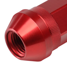 Load image into Gallery viewer, Aluminum Open-End Lug Nuts 60MM M12X1.25 Red 20PCS with Adapter