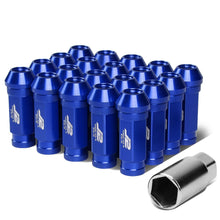 Load image into Gallery viewer, Aluminum Open-End Lug Nuts 60MM M12X1.5 20PCS w/ Adapter Blue