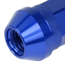 Load image into Gallery viewer, Aluminum Open-End Lug Nuts 60MM M12X1.5 20PCS w/ Adapter Blue