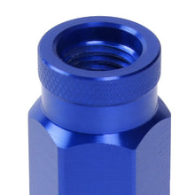 Load image into Gallery viewer, Aluminum Open-End Lug Nuts 60MM M12X1.5 20PCS w/ Adapter Blue