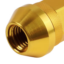 Load image into Gallery viewer, Aluminum Open-End Lug Nuts 60MM M12X1.5 20PCS with Adapter Gold
