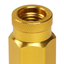 Load image into Gallery viewer, Aluminum Open-End Lug Nuts 60MM M12X1.5 20PCS with Adapter Gold