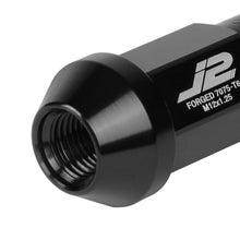 Load image into Gallery viewer, Aluminum Open-End Lug Nuts M12x1.25 50mm 20pc Set w/ Adapter Black