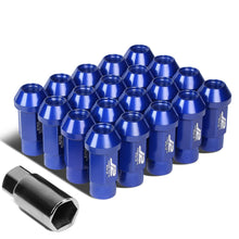 Load image into Gallery viewer, Aluminum Lug Nuts Open-End 50MM M12X1.25 20PCS Blue w/ Adapter