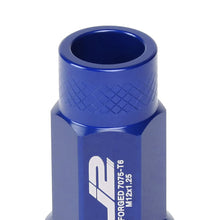 Load image into Gallery viewer, Aluminum Lug Nuts Open-End 50MM M12X1.25 20PCS Blue w/ Adapter