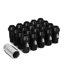 Load image into Gallery viewer, Aluminum Lug Nuts 50mm Open End M12x1.5 Thread 20pc Set with Adapter