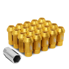 Load image into Gallery viewer, Universal Aluminum Open-End Lug Nuts 50MM M12X1.5 20PCS Gold