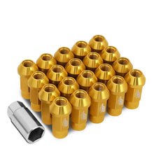 Load image into Gallery viewer, Universal Aluminum Open-End Lug Nuts 50MM M12X1.5 20PCS Gold