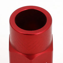 Load image into Gallery viewer, Universal Aluminum Open-End Lug Nuts 50MM M12X1.5 20PCS w/ Adapter Red