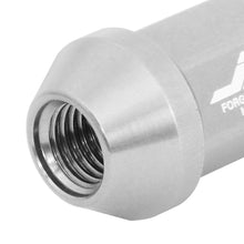 Load image into Gallery viewer, Aluminum Lug Nuts 50mm Open-End M12x1.5 20pc Set with Adapter Silver