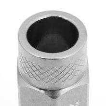 Load image into Gallery viewer, Aluminum Lug Nuts 50mm Open-End M12x1.5 20pc Set with Adapter Silver