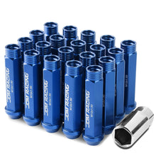 Load image into Gallery viewer, Universal Acorn Style Extended Lug Nuts M12 x 1.5 20pc Blue Aluminum