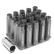 Load image into Gallery viewer, M12 x 1.5 Extended Acorn Lug Nuts 90mm Gun Metal Aluminum 20pc